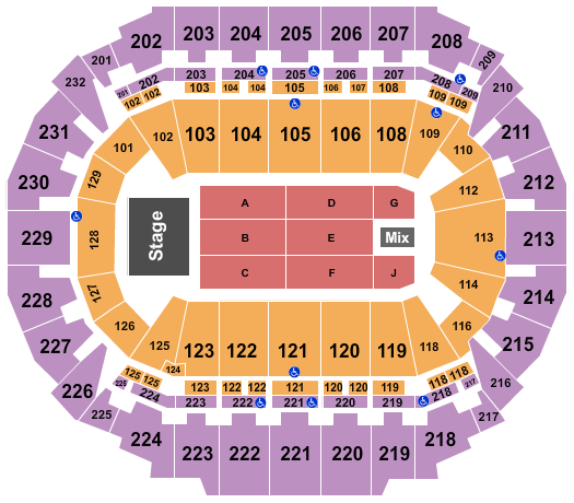 CHI Health Center Pentatonix Seating Chart